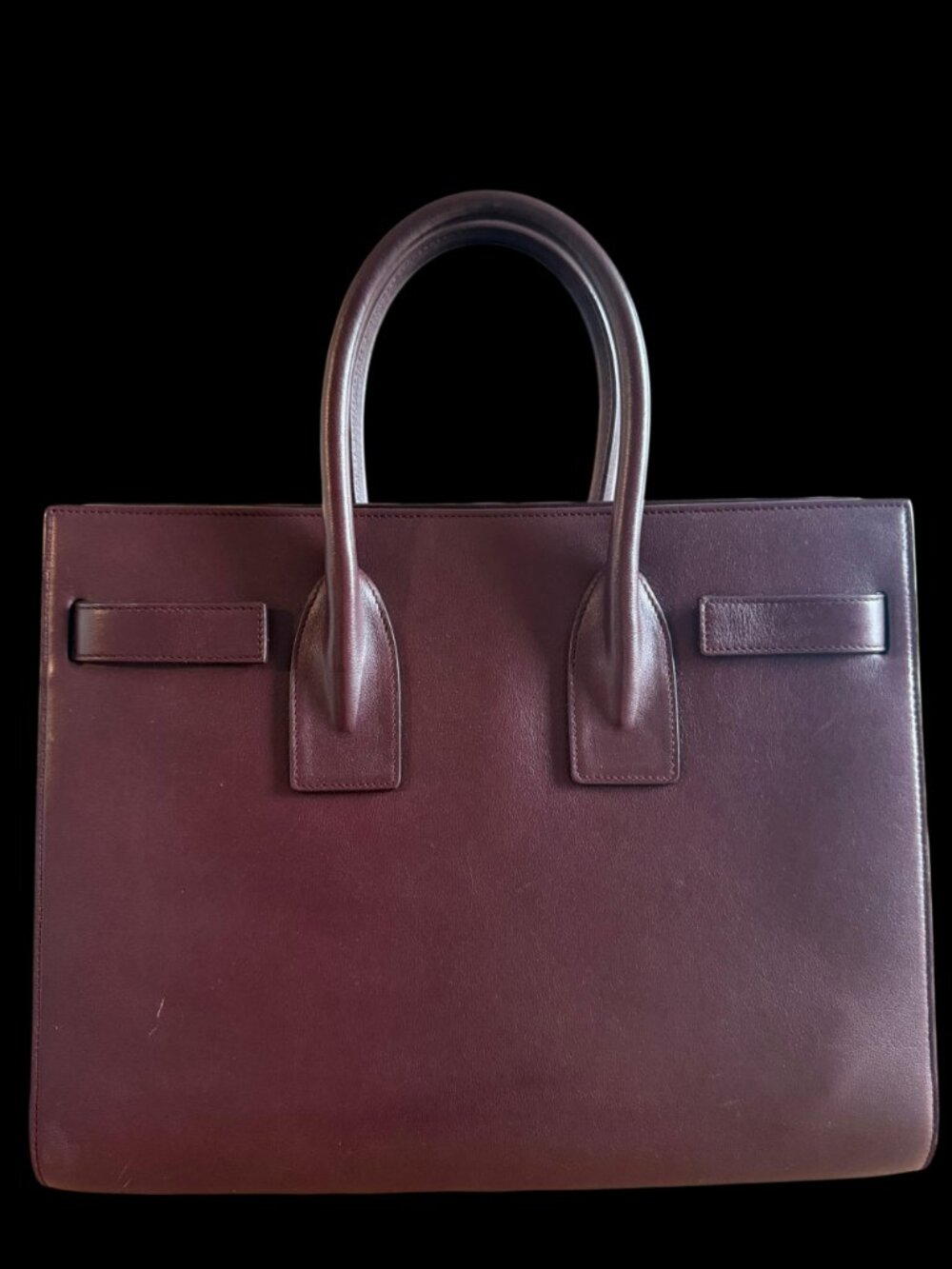 Saint Laurent Sac de Jour Small Burgundy Leather | Full Kit - Picture 14 of 15